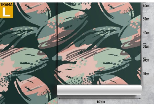 Tropical flowers modern abstract nature wallpaper. 2