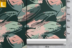 Carta da Parati fiori tropicali natura astratta moderna.