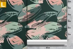 Tropical flowers modern abstract nature wallpaper.