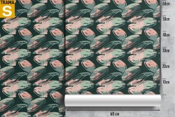 Carta da Parati Design e Stili Flora e Fauna Moderna Tropicale Natura