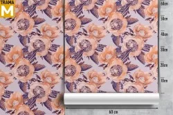 Modern Nature Flowers Wallpaper