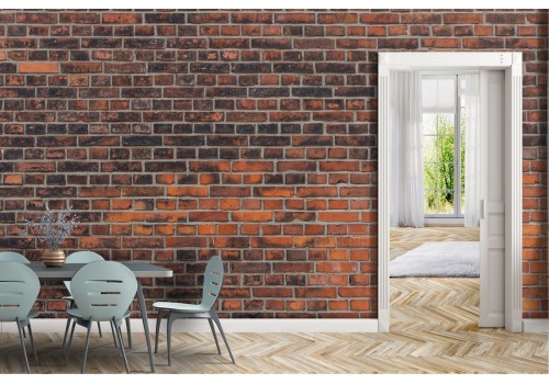 Terracotta brick surface wallpaper. 2