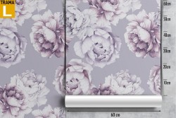 White flowers modern refined nature wallpaper.