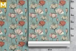 Vintage Nature Flowers Wallpaper