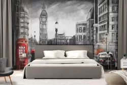 Wallpaper Paintings and Watercolors Means of Transport Modern City