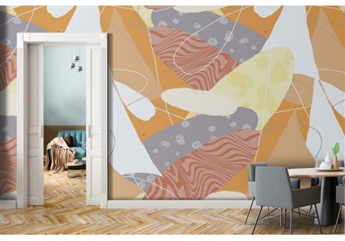 Retro vintage abstract decoration wallpaper.