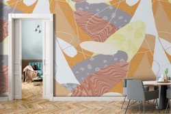 Retro vintage abstract decoration wallpaper.