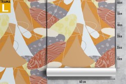 Retro vintage abstract decoration wallpaper.