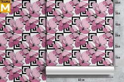 Geometric Modern Nature Flower Wallpaper