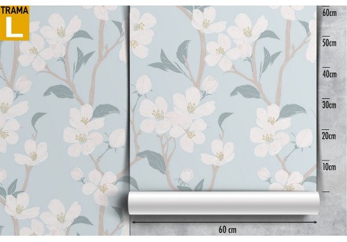 White flowers wallpaper nature pattern. 2