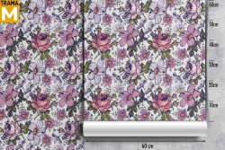 Carta da Parati Fiori Natura Vintage