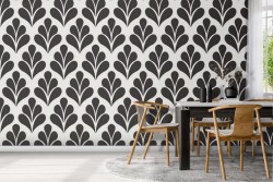 Carta da Parati foglie natura pattern.