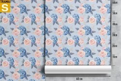 Carta da Parati Design e Stili Flora e Fauna Fiori Natura Vintage