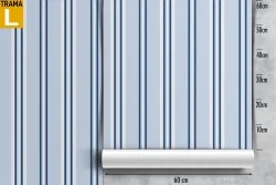 Blue stripes pattern wallpaper decoration.
