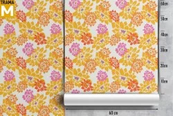 Stylized Nature Flowers Wallpaper