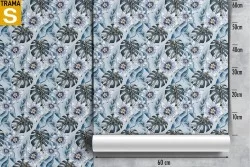 Carta da Parati Design e Stili Flora e Fauna Fiori Foglie Moderna Natura