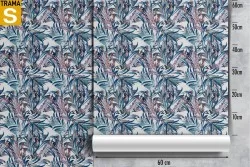 Carta da Parati Design e Stili Flora e Fauna Astratta Foglie Moderna Natura