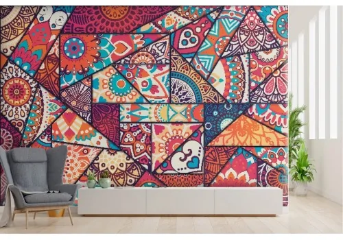 Wallpaper design geometry and mandala