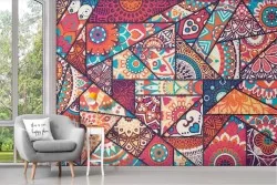 Wallpaper design geometries and mandala