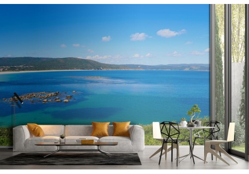 Wallpaper landscape nature lake and hills