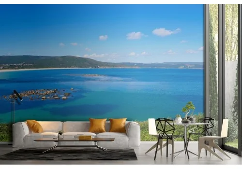 Wallpaper landscape nature lake and hills