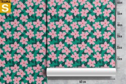 Carta da Parati Flora e Fauna Design e Stili Astratta Fiori Moderna Natura