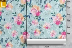 Modern nature roses wallpaper pattern.