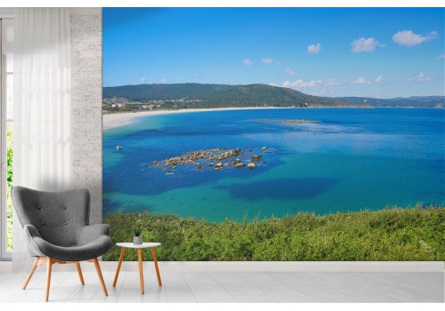 Wallpaper landscape nature lake and hills 2