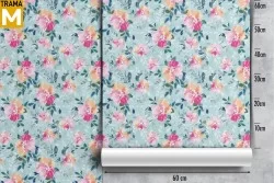 Modern Nature Flowers Wallpaper