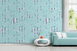 Modern abstract striped wallpaper decoration.