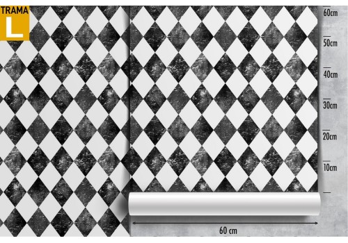 Carta da Parati decorazione geometrica mattonelle. 2