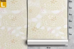 Antique white vintage nature abstract flowers wallpaper.