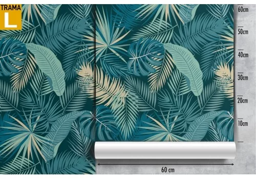 Carta da Parati foglie natura pattern vintage. 2