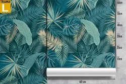 Wallpaper nature leaves vintage pattern.