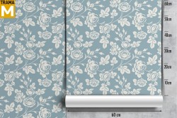 Carta da Parati Fiori Natura Stilizzata Vintage