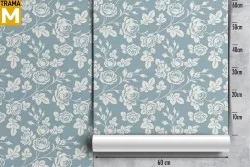 Stylized Vintage Nature Flowers Wallpaper