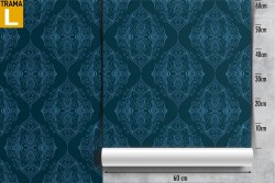 Vintage Damask Wallpaper refined decoration.