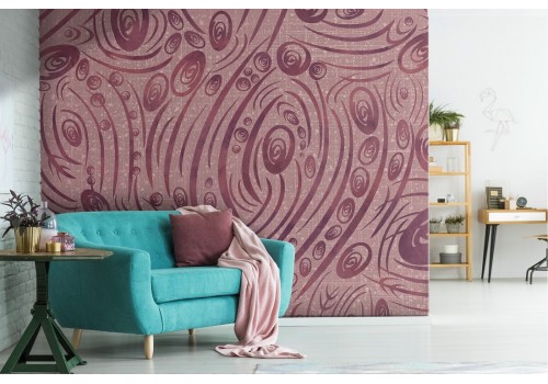 Modern wallpaper decoration with abstract stripes.