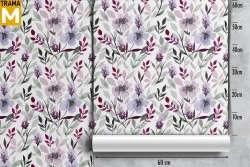 Modern Nature Flowers Wallpaper