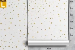 Carta da Parati decorazione glamour luxury a pois moderna.