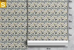 Carta da Parati Design e Stili Flora e Fauna Fiori Natura Vintage Foglie