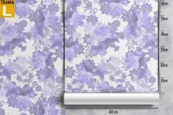 Carta da Parati fiori natura astratta viola pattern.