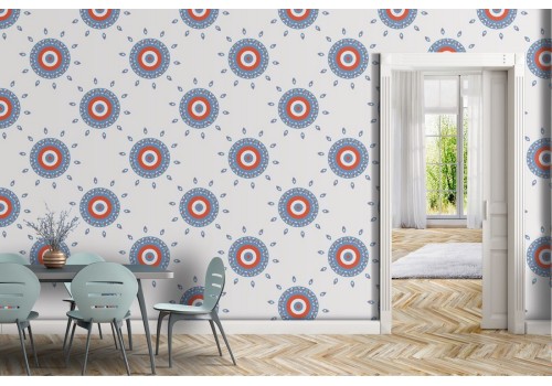 Abstract geometric wallpaper decoration.