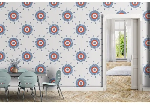 Abstract geometric wallpaper decoration.