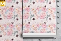 Carta da Parati Fiori Natura Vintage