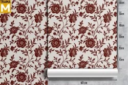 Stylized Vintage Nature Flowers Wallpaper