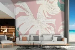 Abstract nature wallpaper tropical leaves