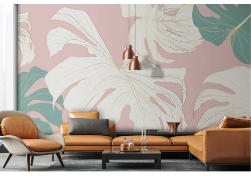 Abstract nature wallpaper tropical leaves 2