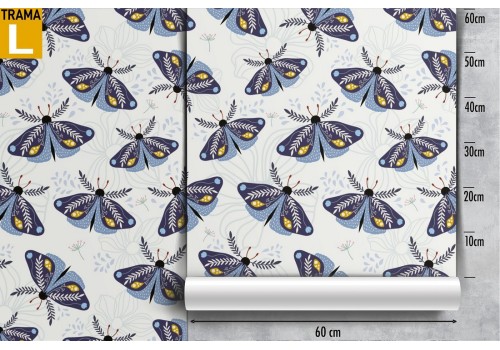 Butterflies nature vintage pattern wallpaper. 2