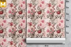 Vintage Nature Flowers Wallpaper